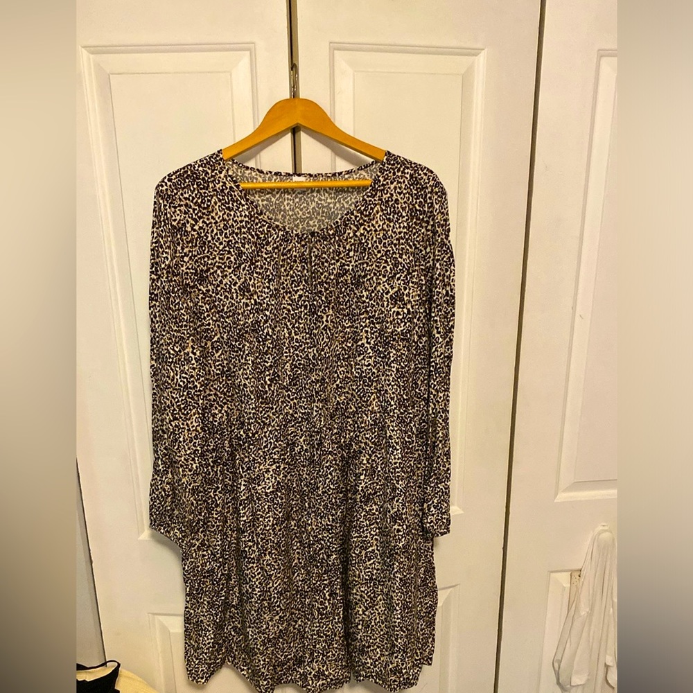 New Old Navy Leopard Print XL Dress!